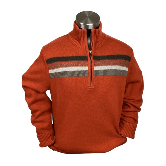 Banana Republic Merino Wool 1/4 Zip Turtleneck Sweater - Picture 1 of 11